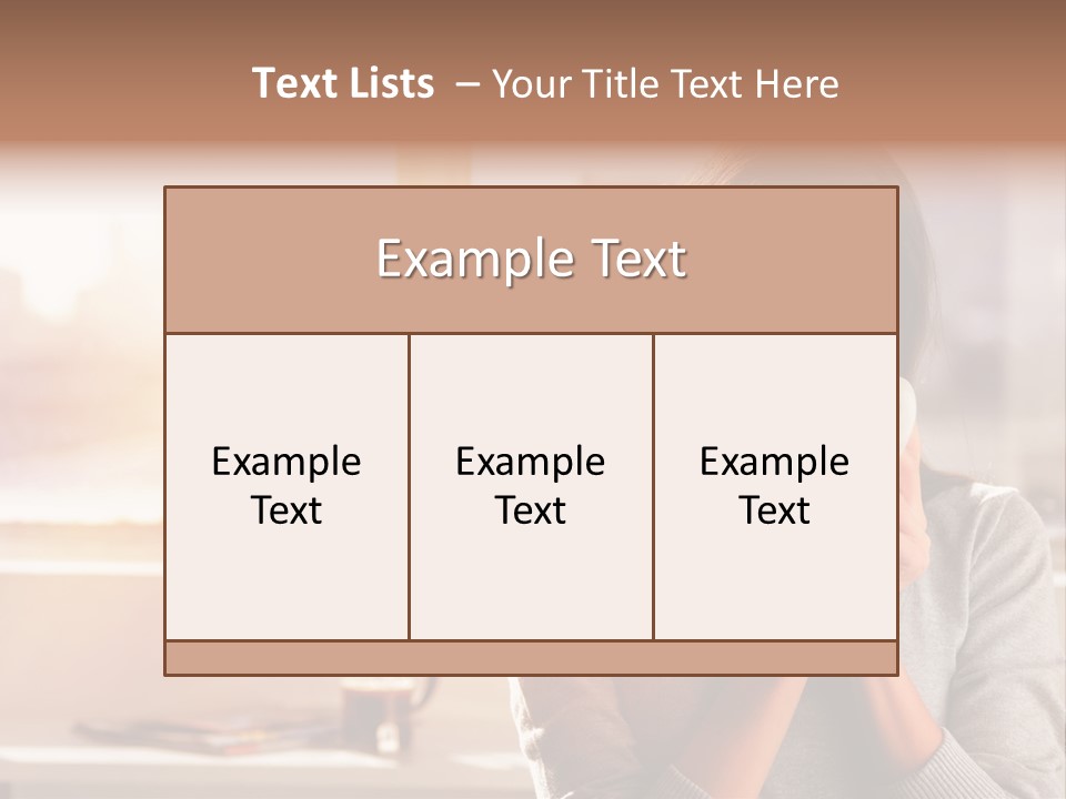 Beautiful Isolated Tea PowerPoint Template