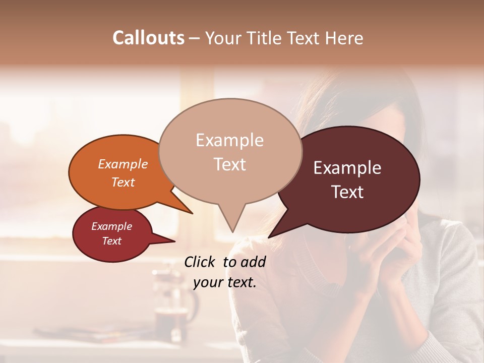 Beautiful Isolated Tea PowerPoint Template