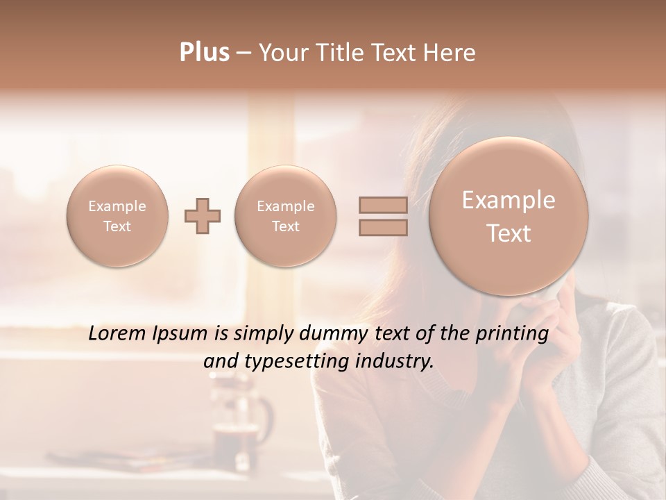 Beautiful Isolated Tea PowerPoint Template