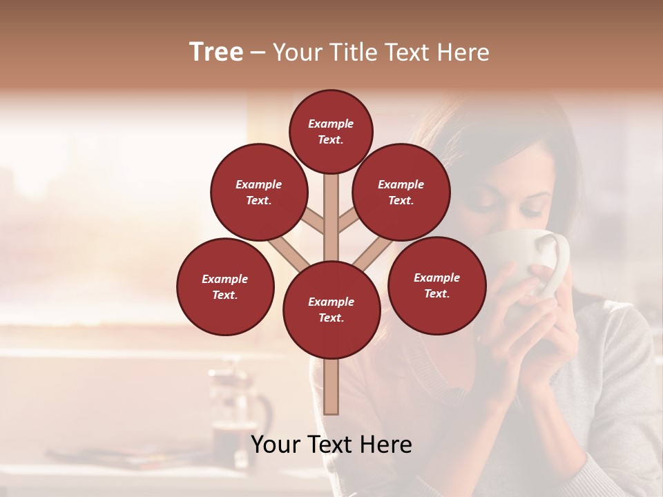 Beautiful Isolated Tea PowerPoint Template