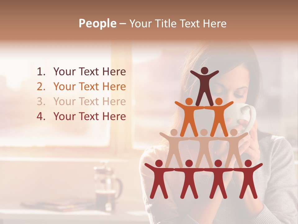 Beautiful Isolated Tea PowerPoint Template