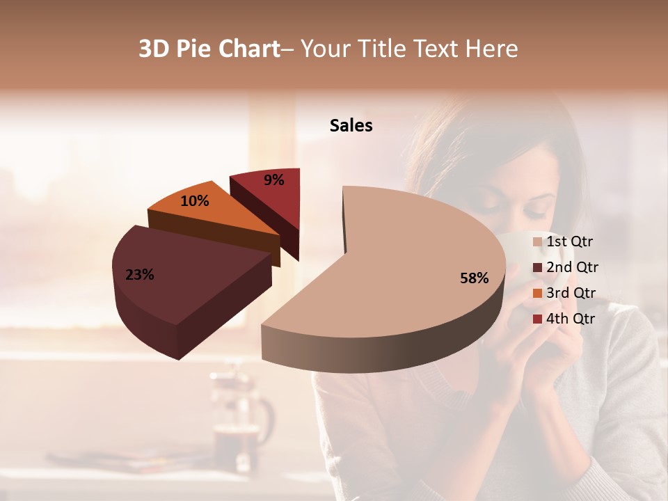 Beautiful Isolated Tea PowerPoint Template
