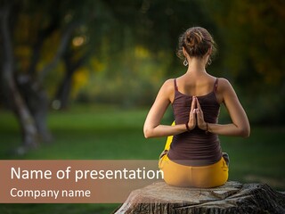 Blur Background Seasonal Active PowerPoint Template