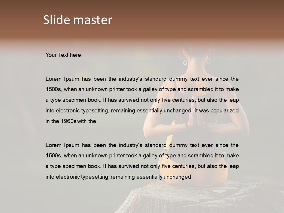 Blur Background Seasonal Active PowerPoint Template