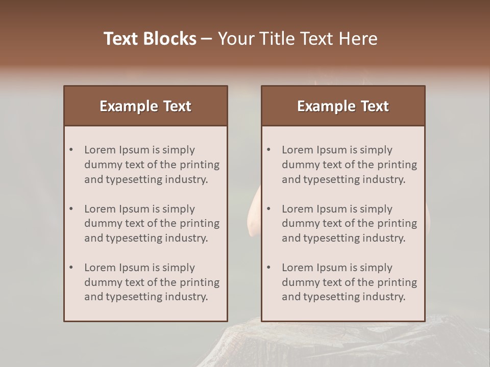 Blur Background Seasonal Active PowerPoint Template