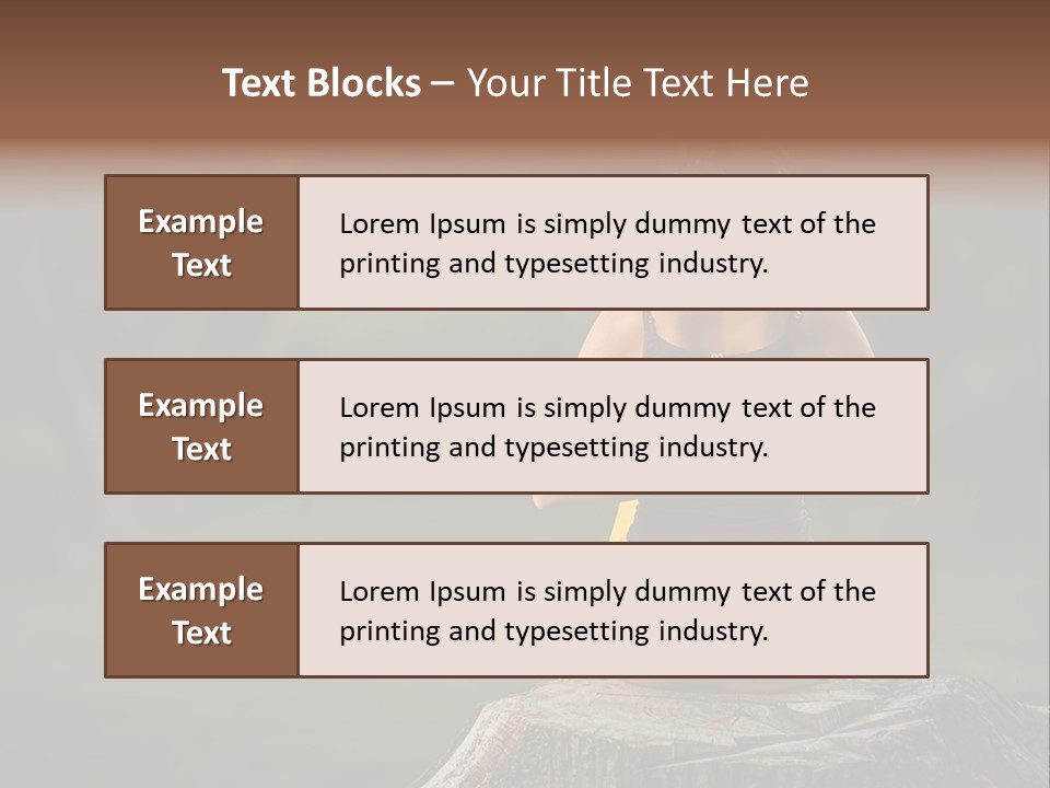 Blur Background Seasonal Active PowerPoint Template