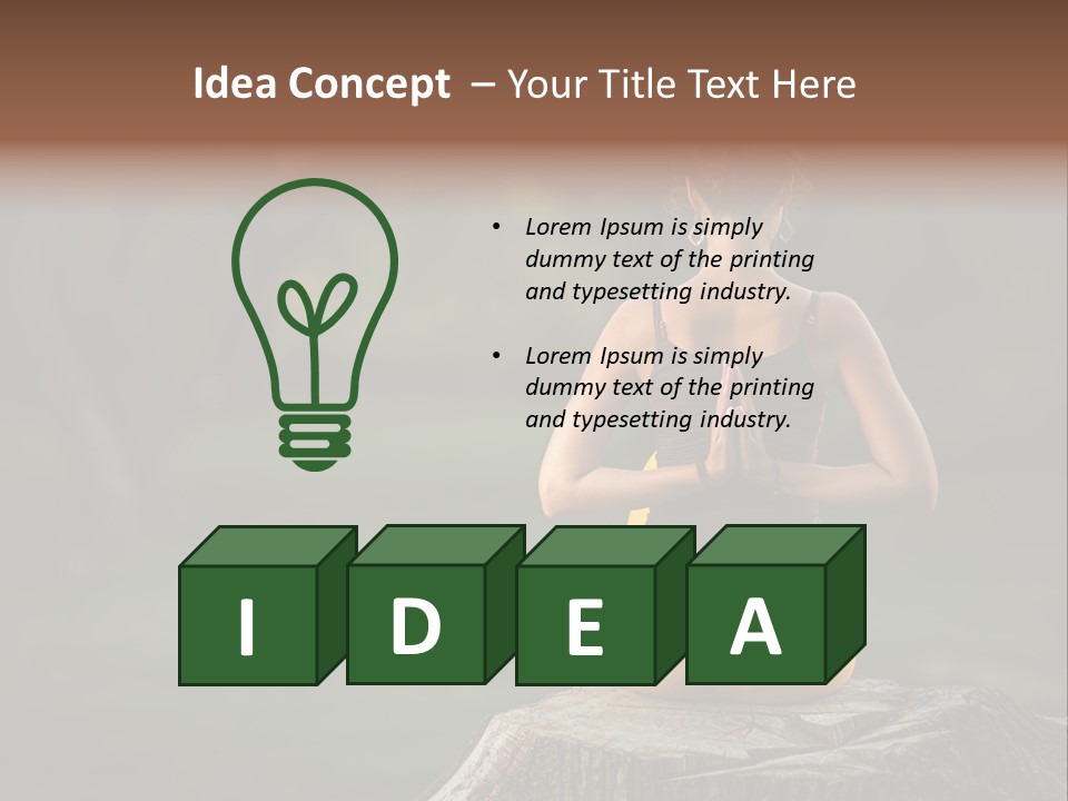 Blur Background Seasonal Active PowerPoint Template