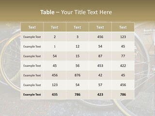 Bike Private Leisure PowerPoint Template