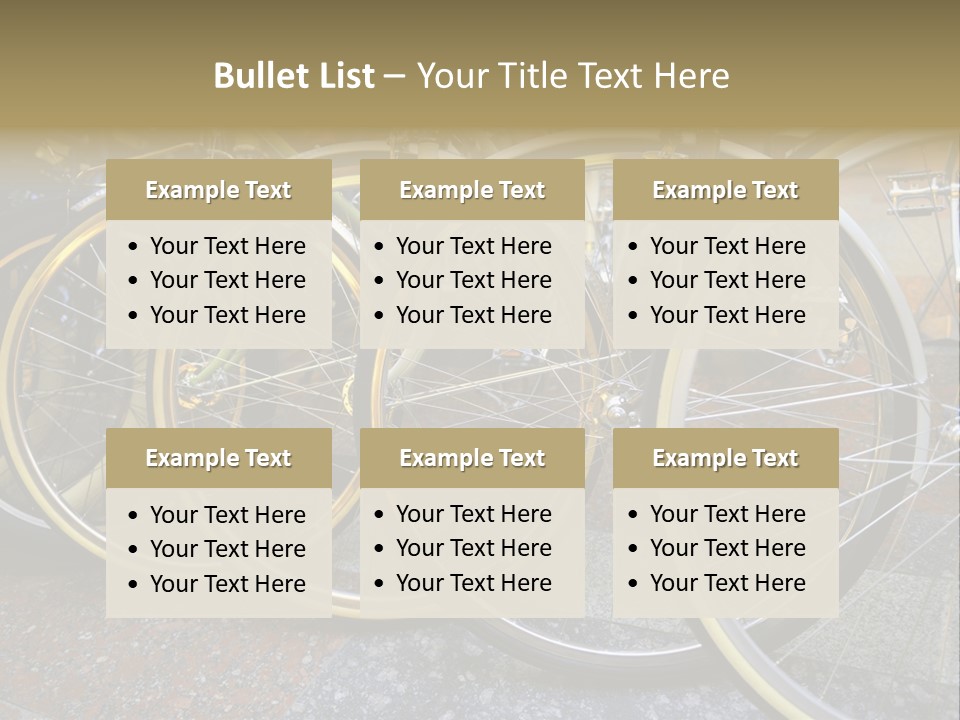 Bike Private Leisure PowerPoint Template