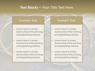Bike Private Leisure PowerPoint Template