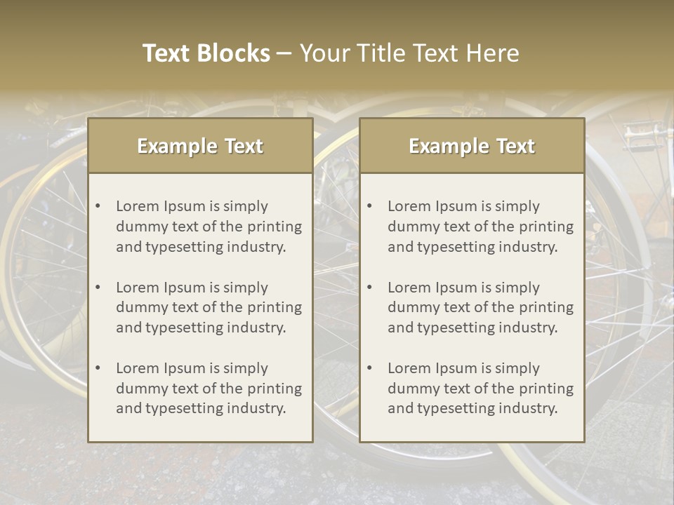 Bike Private Leisure PowerPoint Template