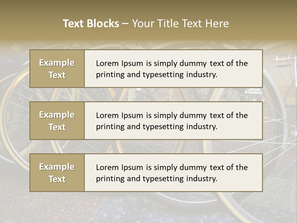Bike Private Leisure PowerPoint Template