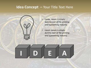 Bike Private Leisure PowerPoint Template