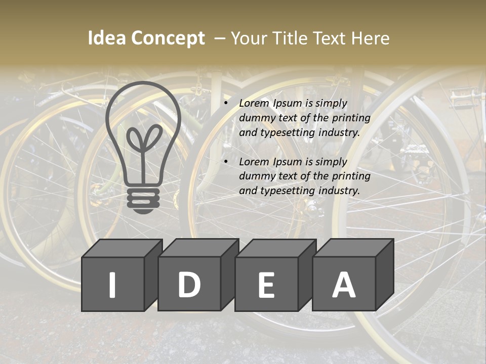 Bike Private Leisure PowerPoint Template