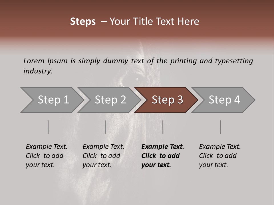 Staring Harness Horse PowerPoint Template