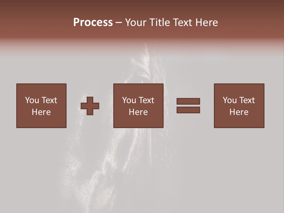 Staring Harness Horse PowerPoint Template