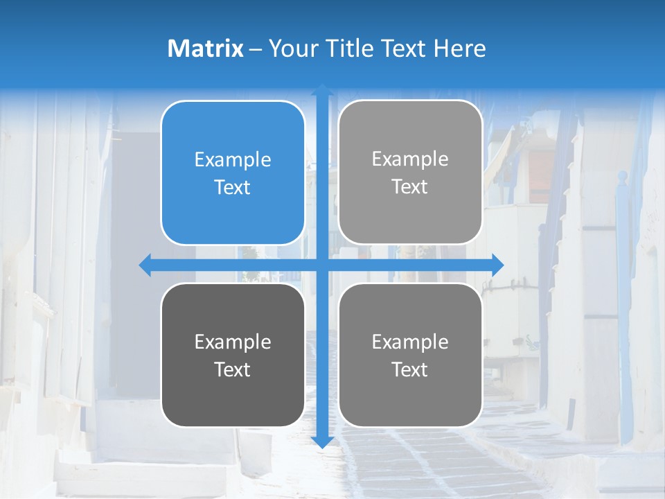 Resort Thira Cyclades Architecture PowerPoint Template