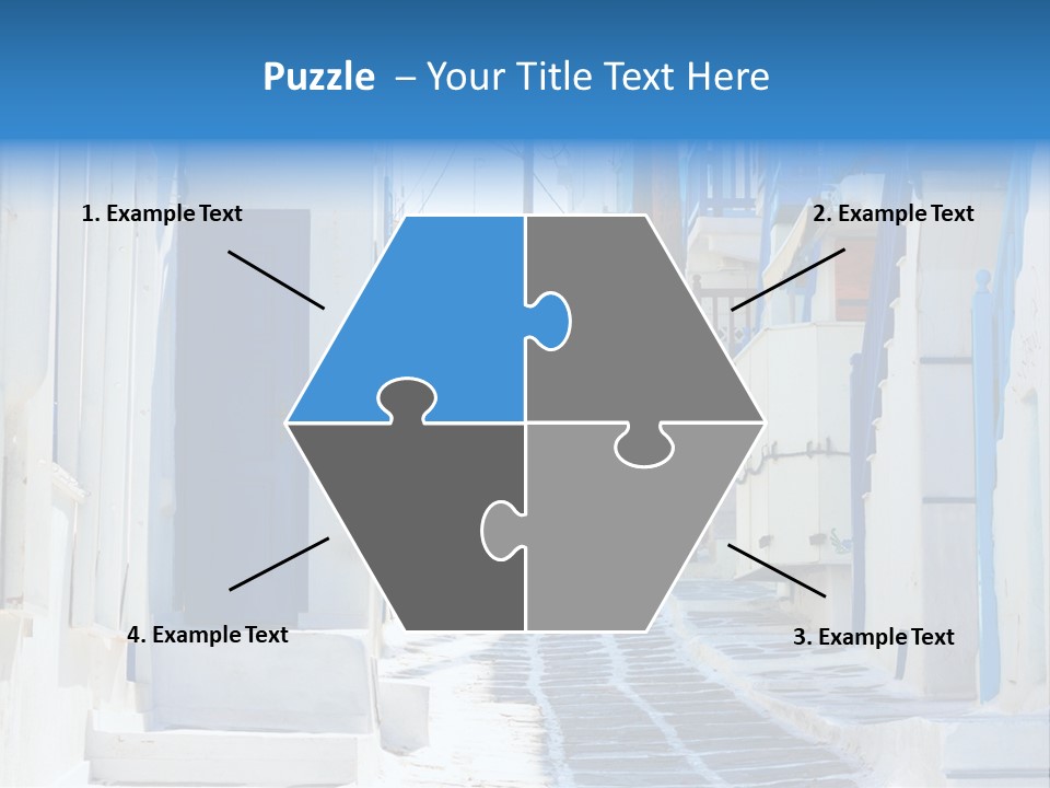 Resort Thira Cyclades Architecture PowerPoint Template