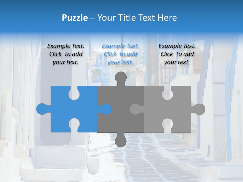 Resort Thira Cyclades Architecture PowerPoint Template