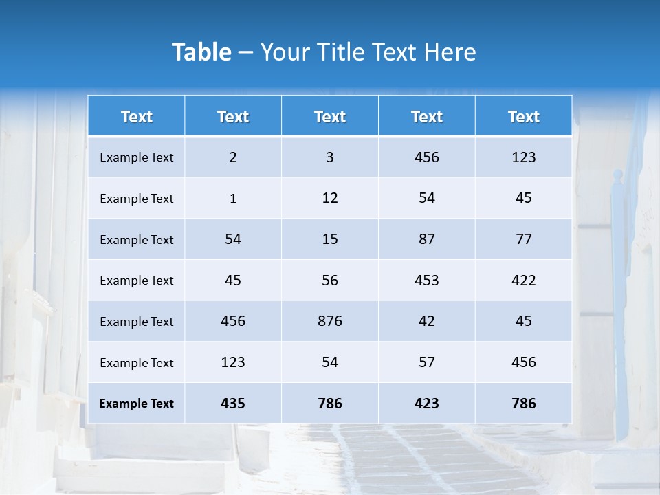Resort Thira Cyclades Architecture PowerPoint Template