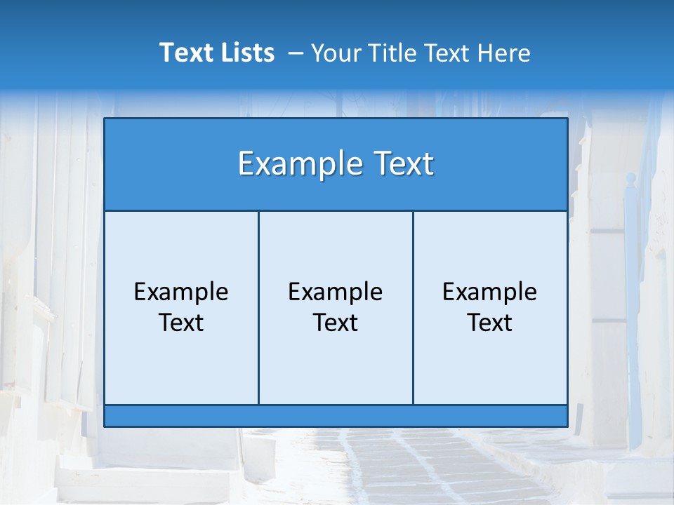 Resort Thira Cyclades Architecture PowerPoint Template