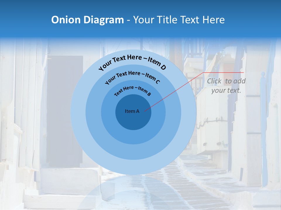Resort Thira Cyclades Architecture PowerPoint Template