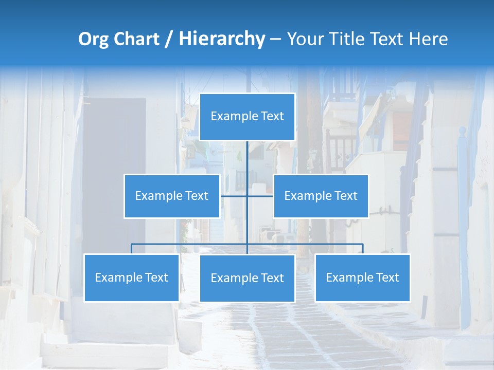Resort Thira Cyclades Architecture PowerPoint Template