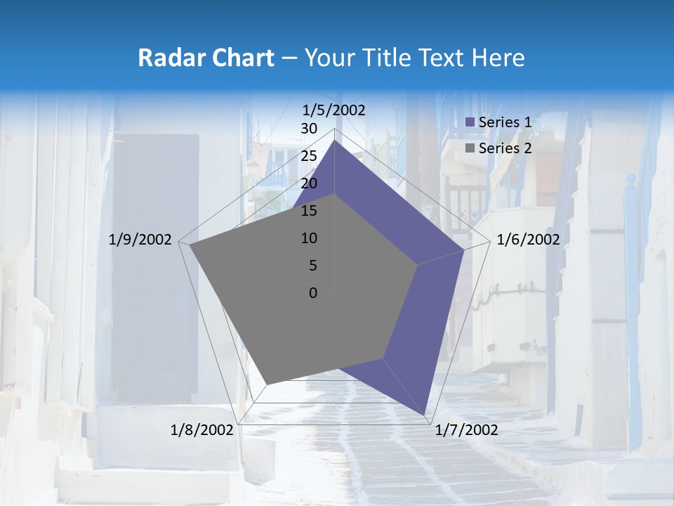Resort Thira Cyclades Architecture PowerPoint Template