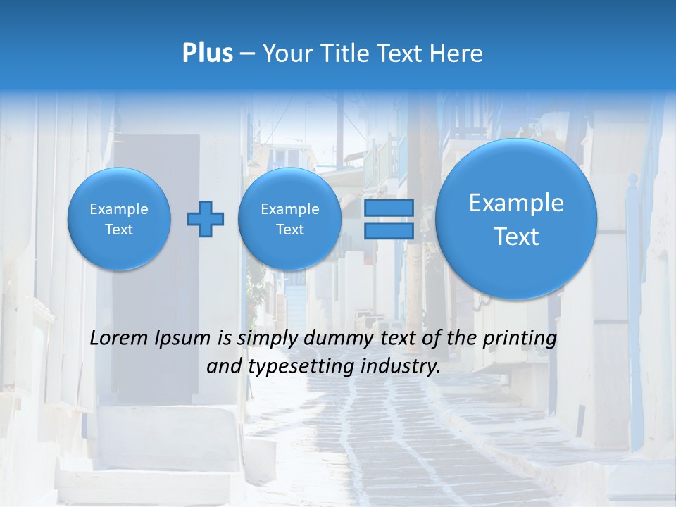 Resort Thira Cyclades Architecture PowerPoint Template
