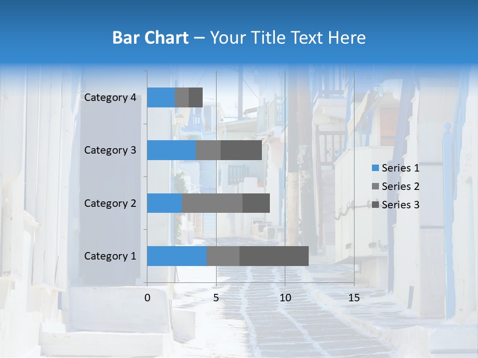 Resort Thira Cyclades Architecture PowerPoint Template