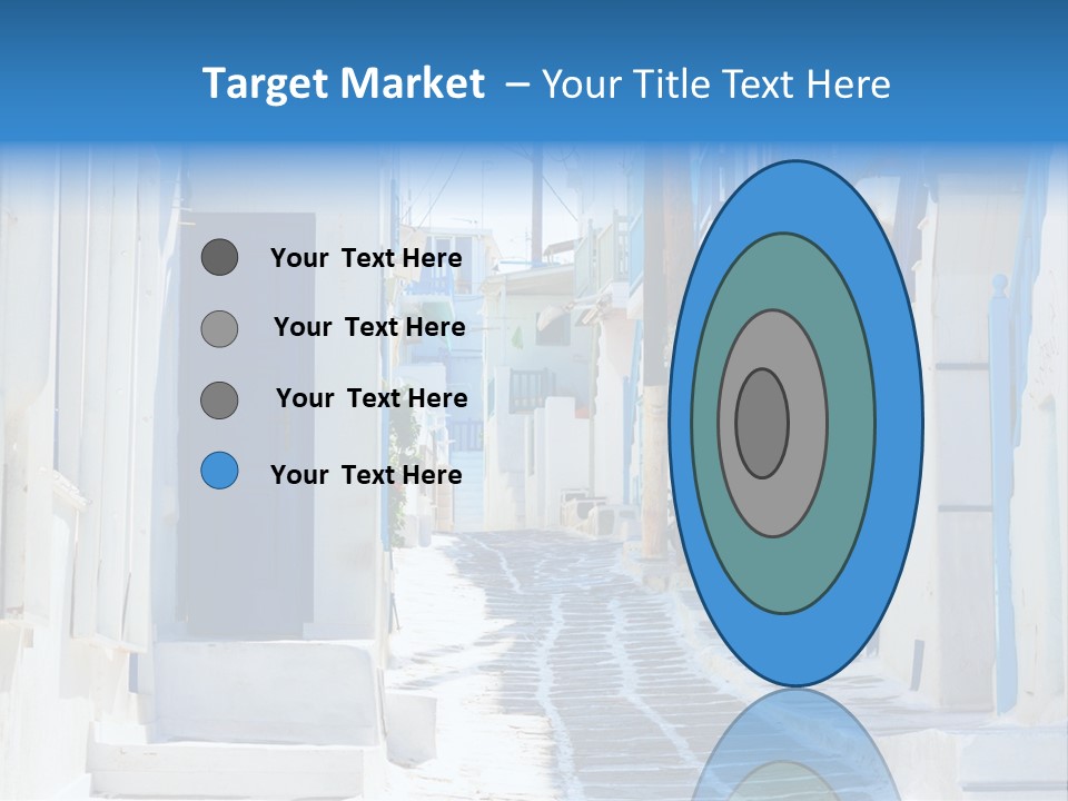 Resort Thira Cyclades Architecture PowerPoint Template