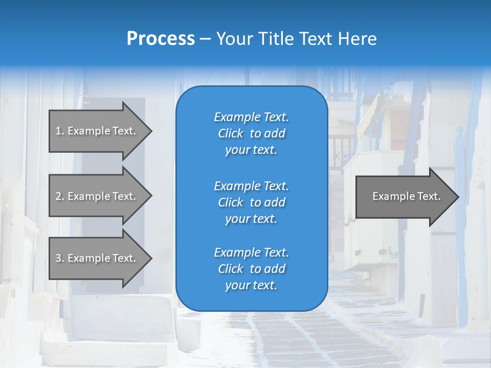 Resort Thira Cyclades Architecture PowerPoint Template