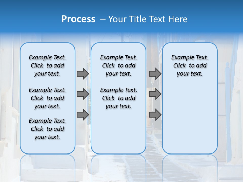 Resort Thira Cyclades Architecture PowerPoint Template