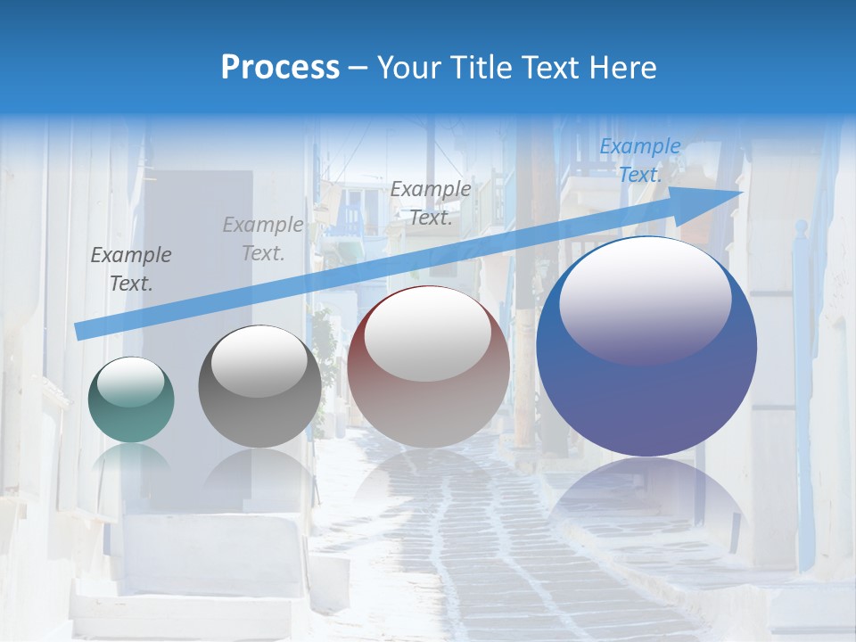 Resort Thira Cyclades Architecture PowerPoint Template