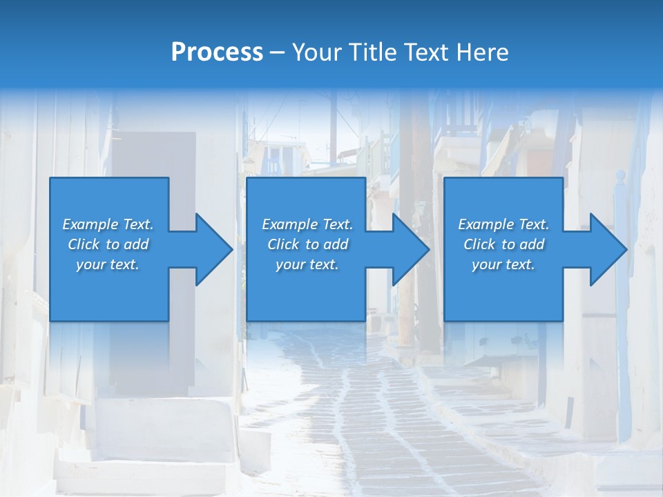 Resort Thira Cyclades Architecture PowerPoint Template
