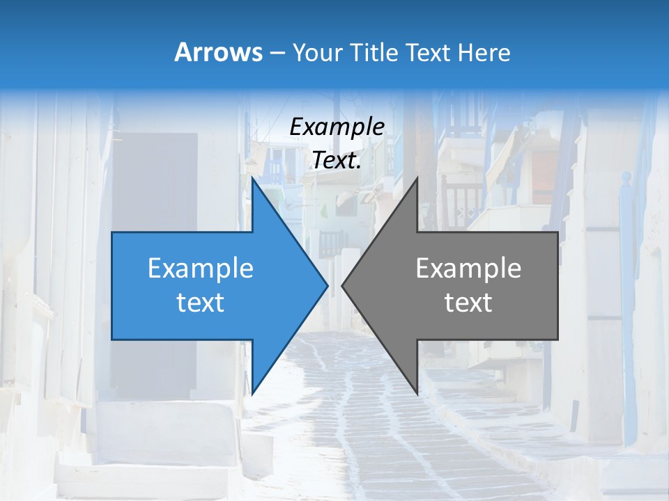 Resort Thira Cyclades Architecture PowerPoint Template