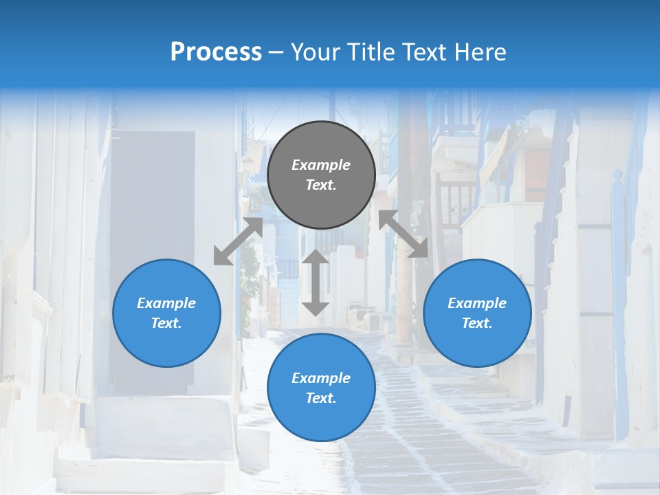 Resort Thira Cyclades Architecture PowerPoint Template