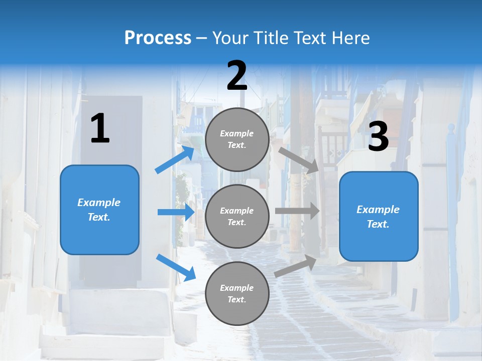 Resort Thira Cyclades Architecture PowerPoint Template
