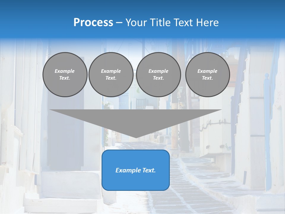 Resort Thira Cyclades Architecture PowerPoint Template
