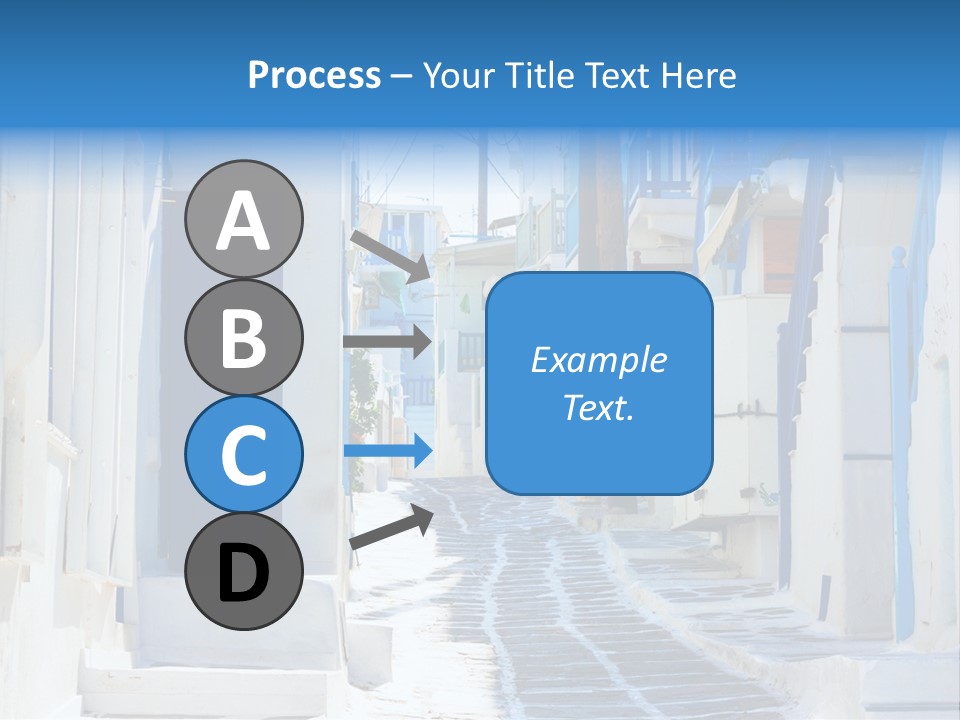 Resort Thira Cyclades Architecture PowerPoint Template