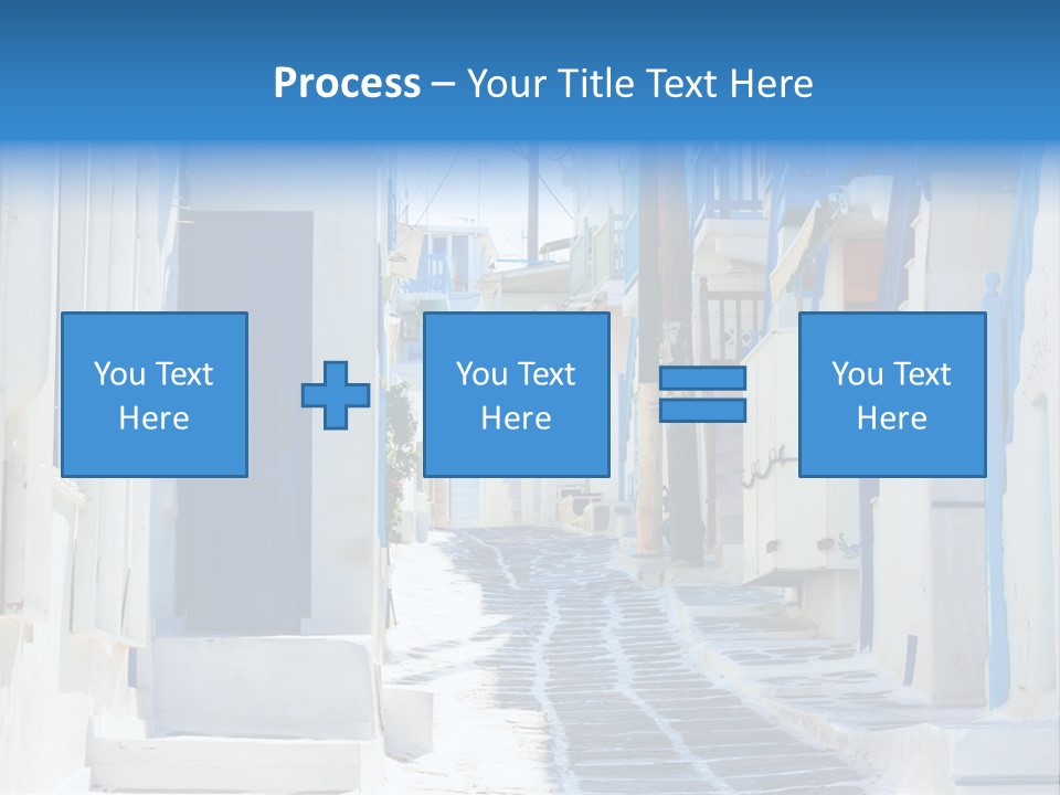 Resort Thira Cyclades Architecture PowerPoint Template