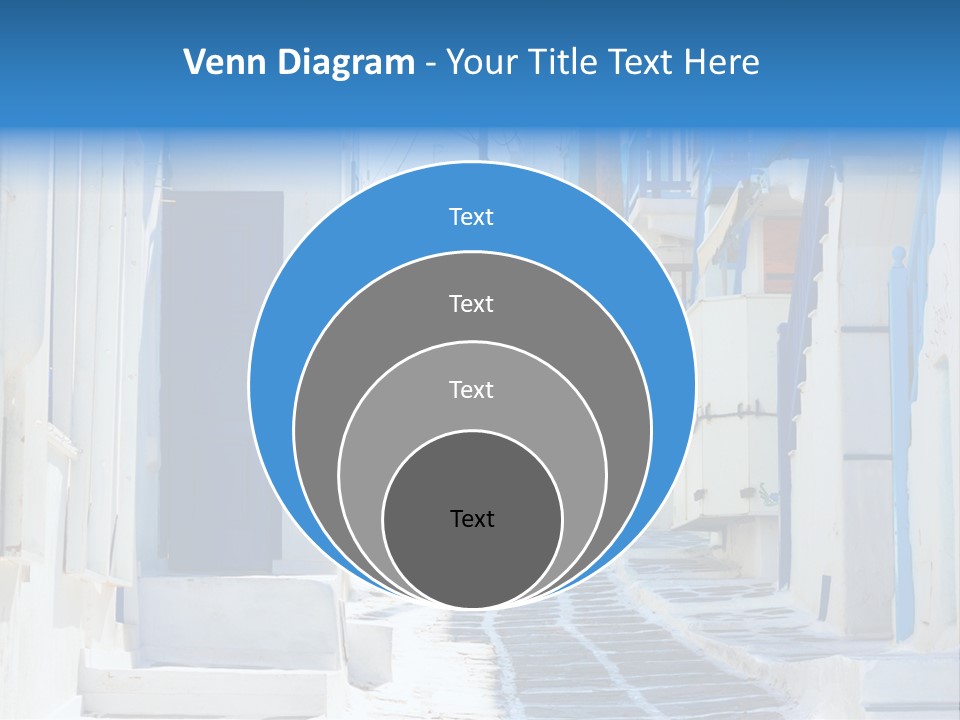 Resort Thira Cyclades Architecture PowerPoint Template