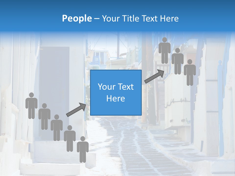 Resort Thira Cyclades Architecture PowerPoint Template