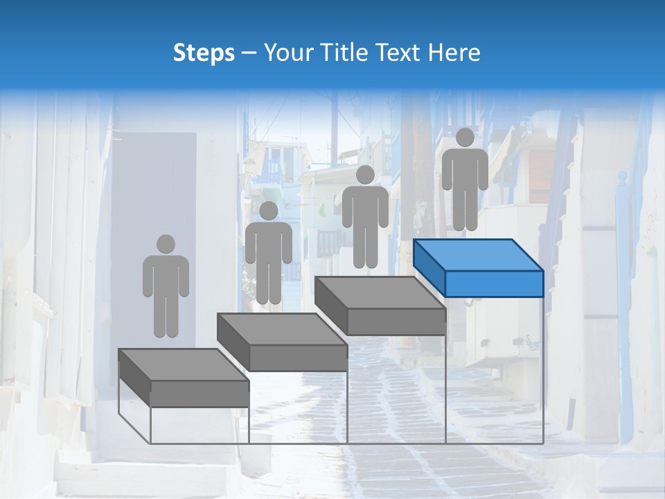 Resort Thira Cyclades Architecture PowerPoint Template