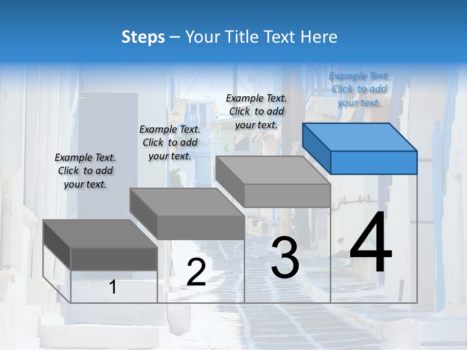 Resort Thira Cyclades Architecture PowerPoint Template