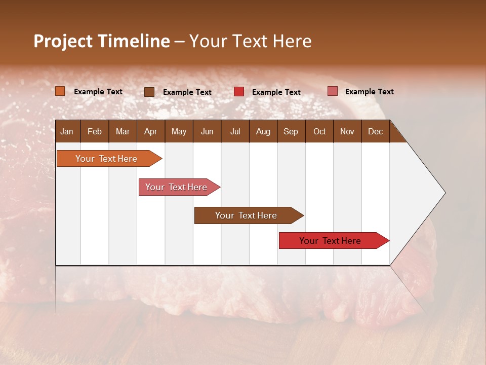 Uncooked Bloody Cut PowerPoint Template