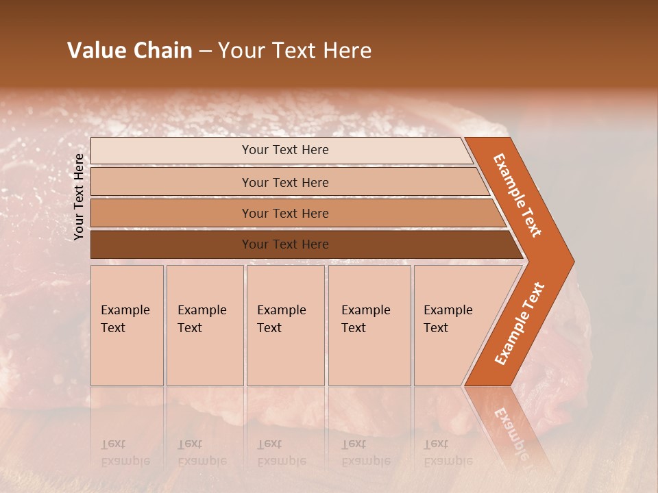 Uncooked Bloody Cut PowerPoint Template