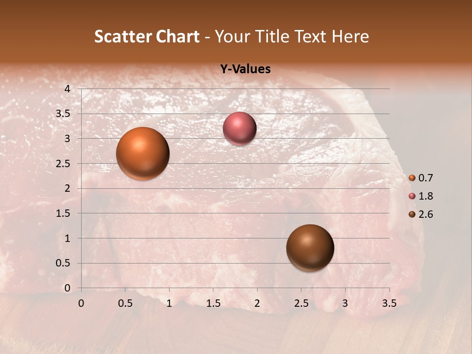 Uncooked Bloody Cut PowerPoint Template