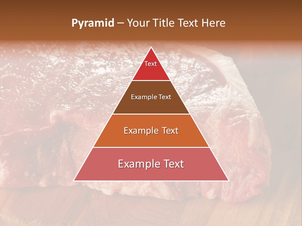 Uncooked Bloody Cut PowerPoint Template