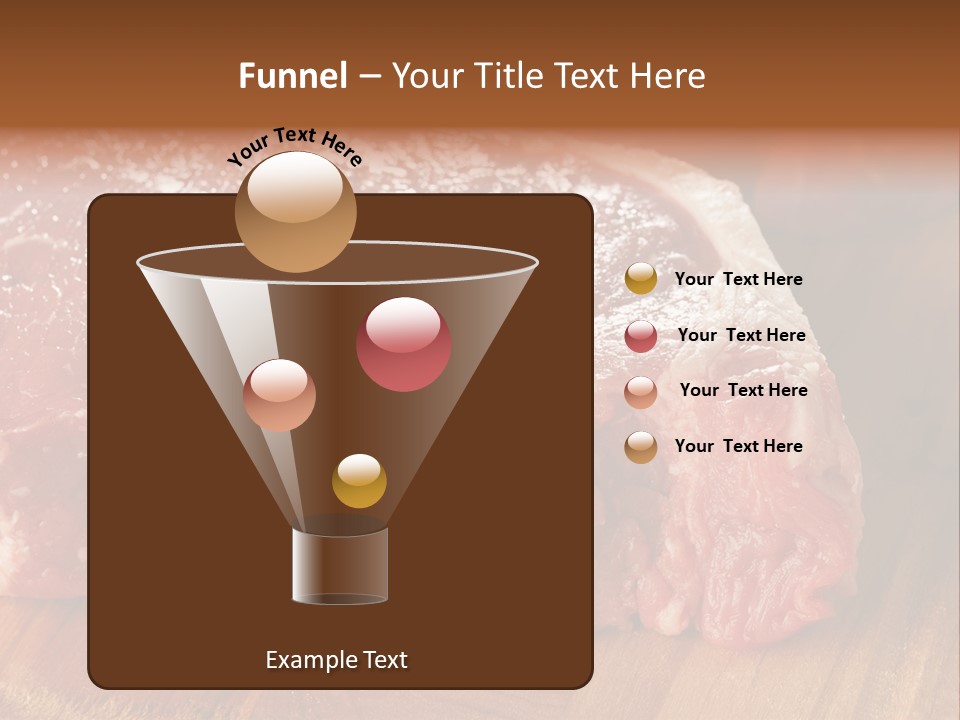Uncooked Bloody Cut PowerPoint Template